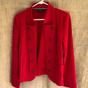 Tommy Hilfiger Red  Military band Jacket Size Large